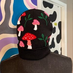 Mushroom Patterned Beanie